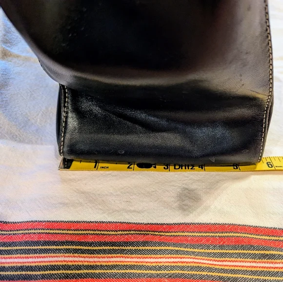 VTG 1990's Carolee Leather Tote - Picture 10 of 14